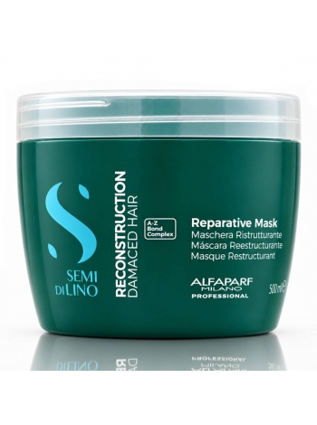 Маска Alfaparf Semi Di Lino Reconstruction Reparative Mask для поврежденных волос, 500 мл