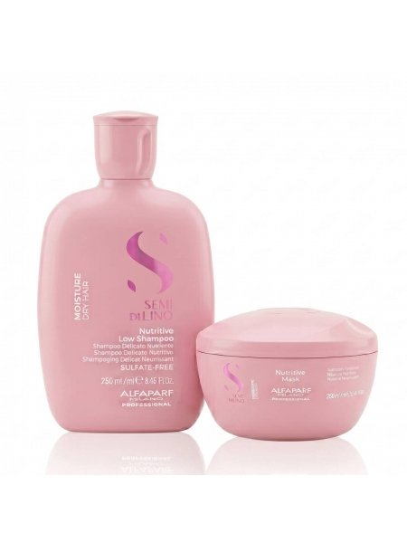 Набор Alfaparf Milano Semi Di Lino Nutritive DUO для питания сухих волос, 250+200 мл