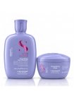 Набор Alfaparf Milano Semi Di Lino Smooth DUO шампунь и маска для разглаживания волос, 250+200 мл