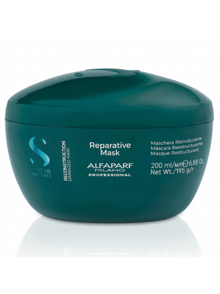 Маска Alfaparf Semi Di Lino Reconstruction Reparative Mask для поврежденных волос, 200 мл
