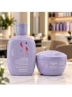 Набор Alfaparf Milano Semi Di Lino Smooth DUO шампунь и маска для разглаживания волос, 250+200 мл