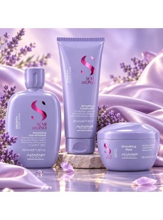 Набор Alfaparf Milano Semi Di Lino Smooth TRIO шампунь, кондиционер, маска для разглаживания волос, 250+200+200 мл