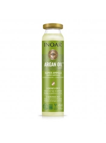 Ампула-интенсив INOAR Argan Oil для восстановления и блеска сухих волос, 45 мл