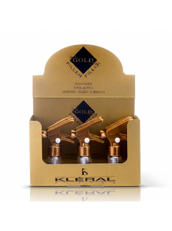 Золотой ботекс Kleral System Gold Filler Collagen Hair Botеx для восстановления волос, упаковка 9х10 мл