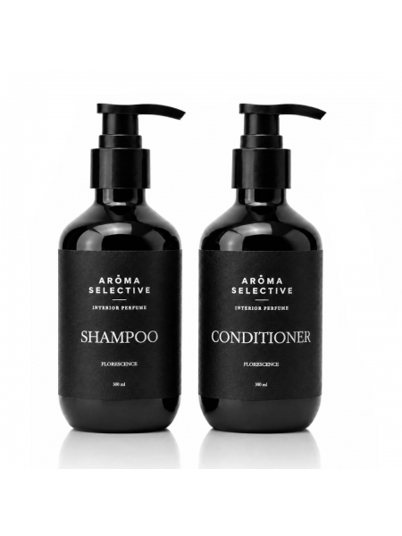 Набор Aroma Selective Florscence DUO-M парфюмированный шампунь и кондиционер для всех типов волос, 2×300 мл
