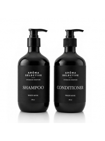 Набор Aroma Selective White Musk DUO-L парфюмированный шампунь и кондиционер для всех типов волос, 2×500 мл