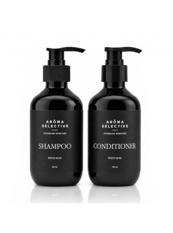 Набор Aroma Selective White Musk DUO-M парфюмированный шампунь и кондиционер для всех типов волос, 2×300 мл