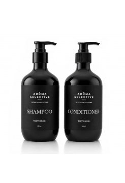Набор Aroma Selective White Musk DUO-L парфюмированный шампунь и кондиционер для всех типов волос, 2×500 мл