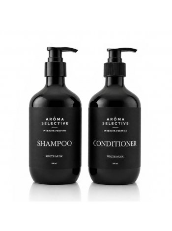 Набір Aroma Selective White Musk DUO-L парфумований шампунь і кондиціонер для всіх типів волосся, 2х500 мл