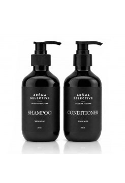 Набор Aroma Selective White Musk DUO-M парфюмированный шампунь и кондиционер для всех типов волос, 2×300 мл