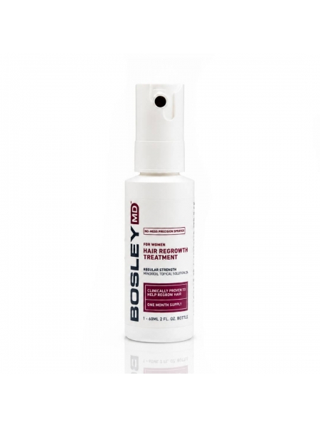 Bosley MD Hair Regrowth Treatment for Women раствор с миноксидилом 2% для восстановления роста волос у женщин, 60 мл