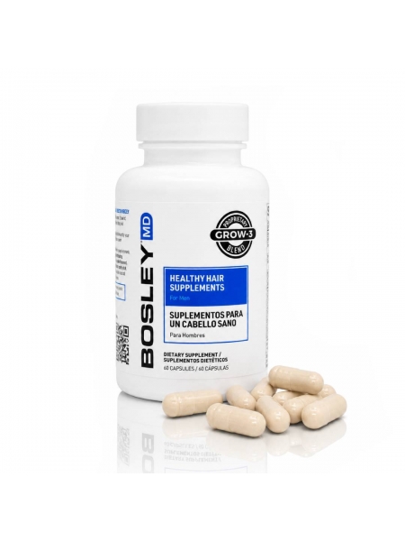 Диетическая добавка Bosley MD Healthy Hair Growth Supplements for Men для роста здоровых волос у мужчин, 60 капсул