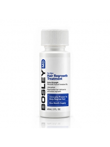 Раствор с миноксидиллом 5% Bosley MD Hair Regrowth Treatment для восстановления роста волос у мужчин, 60 мл