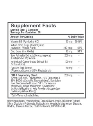 Диетическая добавка BosleyMD Men & Women DHT Blocking Hair Supplement — блокатор ДГТ, 60 капсул