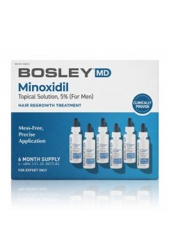 Розчин з міноксидилом 5% Bosley MD Hair Regrowth Treatment  для відновлення росту волосся у чоловіків, 6x60мл