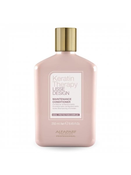 Кератиновый кондиціонер Alfaparf Milano Lisse Design Keratin Therapy Hair Conditioner для блеска и шелковистости волос, 250 мл