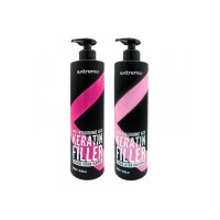 Набір Extremo Keratin Filler Repair шампунь та кондиціонер для відновлення волосся з кератином (EX428/ЕХ431), 2х300 г (розлив)