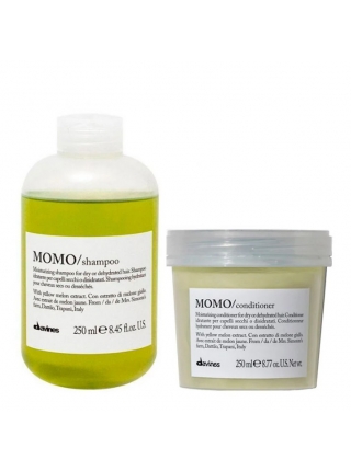 Набор Davines MOMO DUO увлажняющий шампунь и кондиционер для сухих волос, 2х250 мл