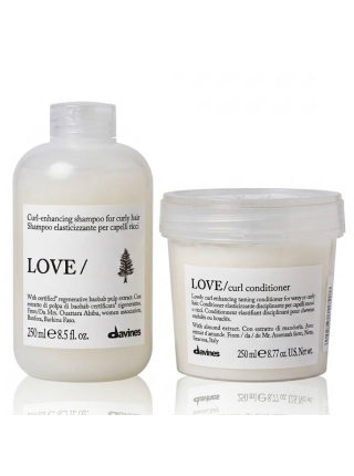 Набор Davines LOVE Curl шампунь и кондиционер для вьющихся волос, 2х250 мл