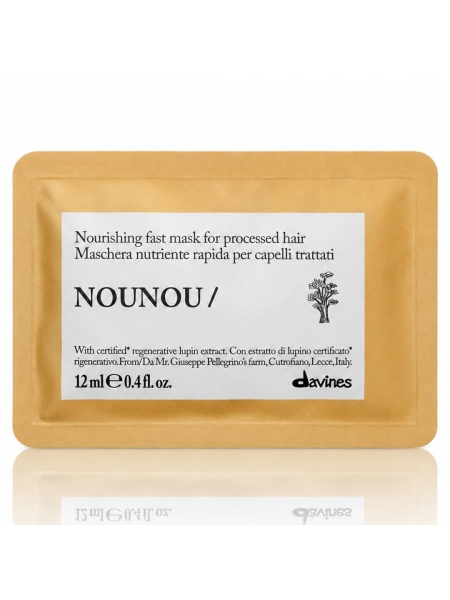 Маска Davines NOUNOU Mask для интенcивного восстановления волос, 12 мл (саше)