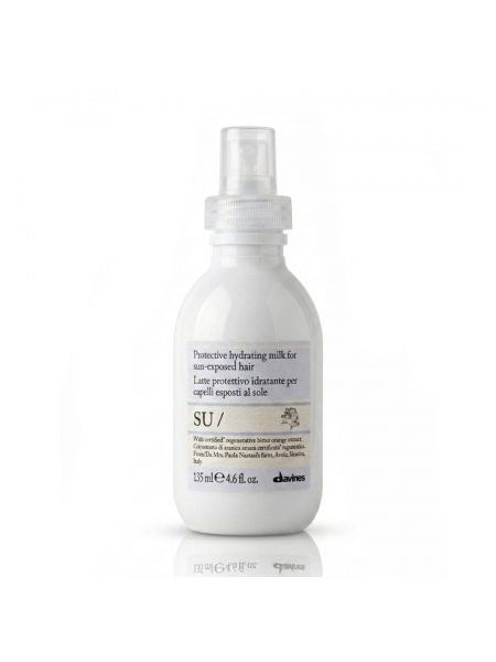 Молочко-кондиционер Davines SU Hair Milk для увлажнения и защиты волос после солнца, 135 мл