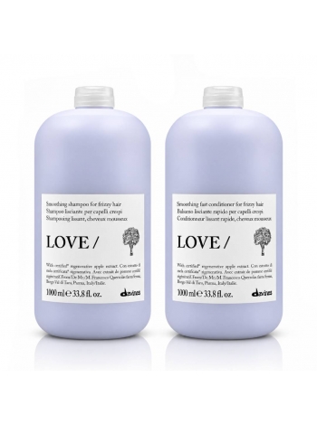 Набор Davines Love Lovely Smoothing разглаживающие шампунь и кондиционер, 2х1000 мл