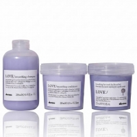 Набор Davines Love Lovely Smoothing шампунь, кондиционер и маска для разглаживания волос, 3х250 мл