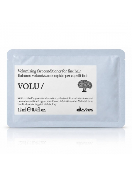 Кондиционер Davines Essential VOLU для придания объёма тонким волосам, 12 мл (саше)