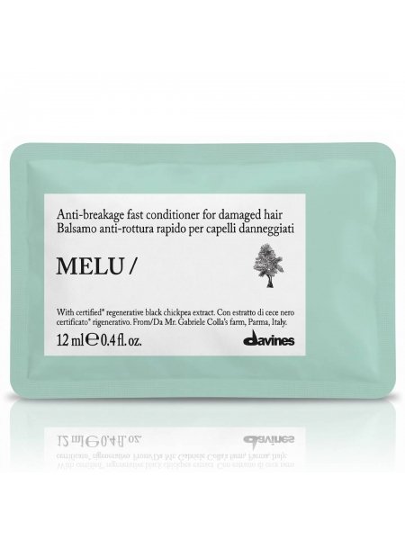 Кондиціонер для ламкого волосся Davines Essential Haircare Melu Conditioner, 12 мл (саше)