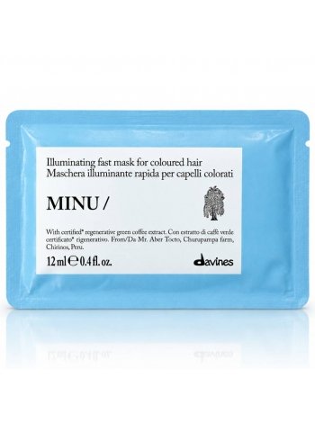 Восстанавливающая маска Davines Minu Hair Mask для окрашенных волос (саше), 12 мл