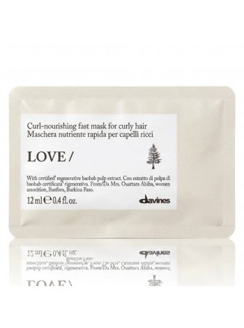 Маска Davines Love Curl Hair Mask для посилення завитка волосся, 12 мл (саше)