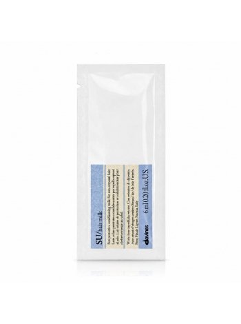Молочко-кондиціонер Davines SU Hair Milk для зволоження і захисту волосся після сонця, саше 6 мл