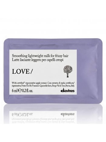 Davines LOVE Smoothing Milk молочко для гладкости непослушных волос саше, 6 мл