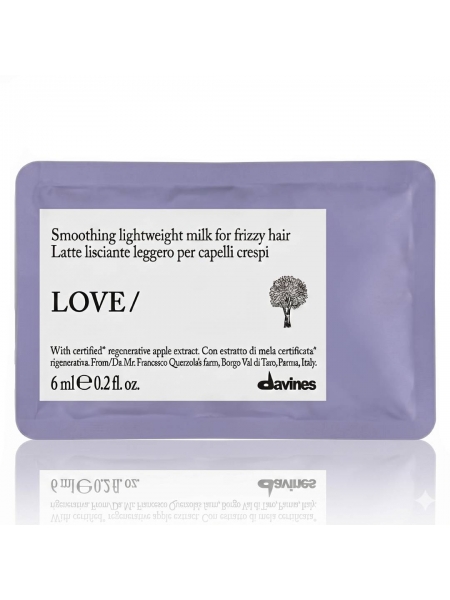 Davines LOVE Smoothing Milk молочко для гладкости непослушных волос саше, 6 мл