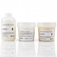 Набор Davines LOVE Curl шампунь, кондиционер и маска для вьющихся волос, 3х250 мл