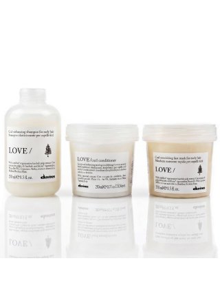 Набор Davines LOVE Curl шампунь, кондиционер и маска для вьющихся волос, 3х250 мл