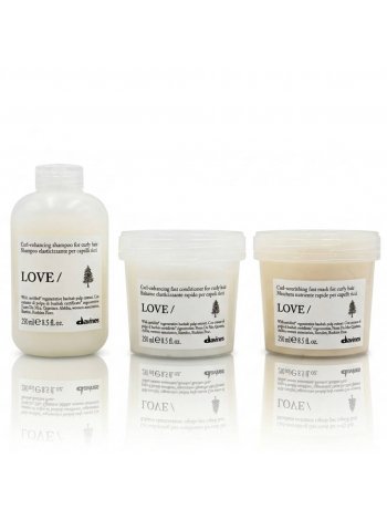 Набор Davines LOVE Curl шампунь, кондиционер и маска для вьющихся волос, 3х250 мл