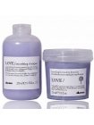 Набор Davines Love Lovely Smoothing шампунь и маска для разглаживания волос, 2х250 мл