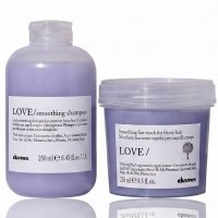 Набор Davines Love Lovely Smoothing шампунь и маска для разглаживания волос, 2х250 мл