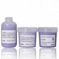 Набор Davines Love Lovely Smoothing шампунь, кондиционер и маска для разглаживания волос, 3х250 мл