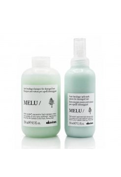 Набір Davines Melu DUO шампунь і сироватка для запобігання ламкості волосся, 250+150 мл
