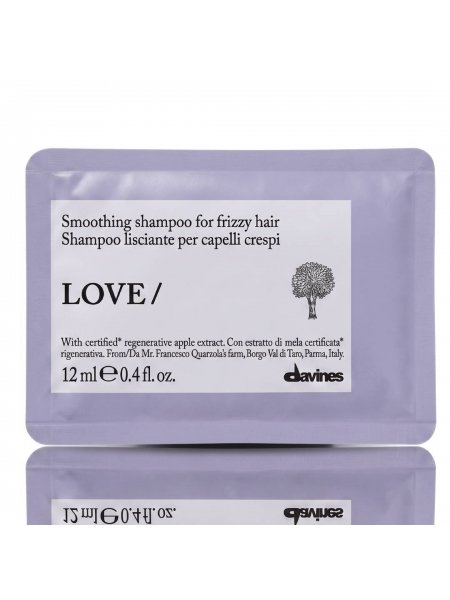 Шампунь Davines Love Lovely Smoothing Shampoo розгладжуючий, 12 мл (саше)