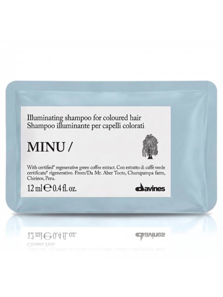 Шампунь Davines Minu Essential Haircare Shampoo для окрашенных волос, 12 мл (саше)