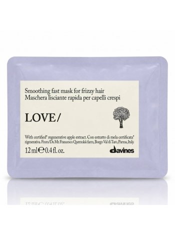 Мгновенно разглаживающая маска для волос Davines Love Smoothing Instant Mask, 12 мл (саше)
