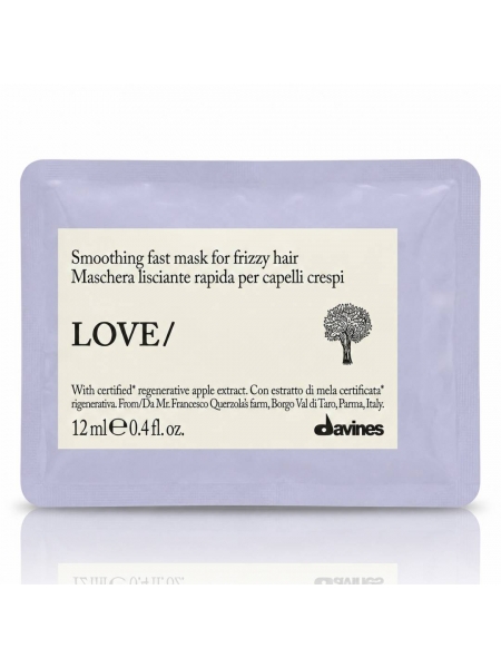 Мгновенно разглаживающая маска для волос Davines Love Smoothing Instant Mask, 12 мл (саше)