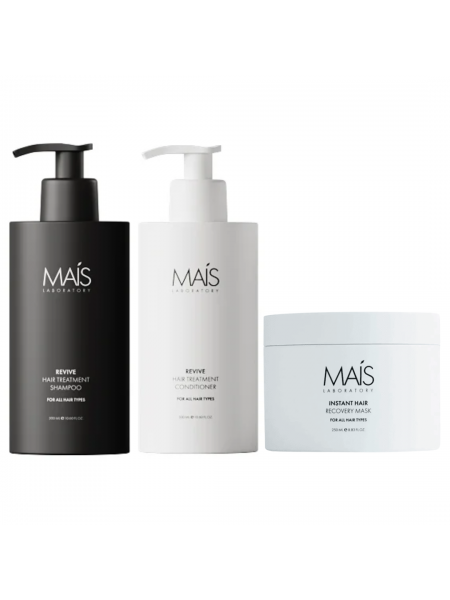 Набор Mais Revive Hair Treatment TRIO шампунь, кондиционер и маска для восстановления поврежденных волос 2х300+250 мл