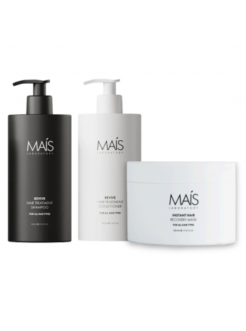 Набор Mais Revive Hair Treatment TRIO шампунь, кондиционер и маска для восстановления поврежденных волос 3х500 мл