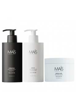 Набір Mais Hydration Hair Treatment TRIO шампунь, кондиціонер і маска для відновлення пошкодженого волосся 2х300+250 мл