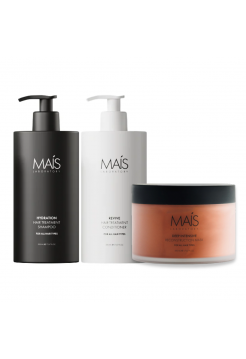 Набір Mais Hydration Hair Treatment TRIO шампунь, кондиціонер і маска для зволоження і реконструкції волосся 3х500 мл