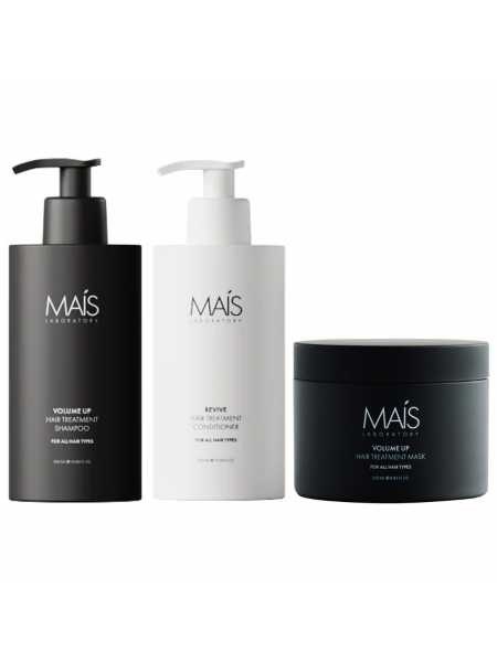 Набор Mais Volume UP Hair Treatment TRIO шампунь, кондиционер и маска для объема тонких волос 2х300+250 мл
